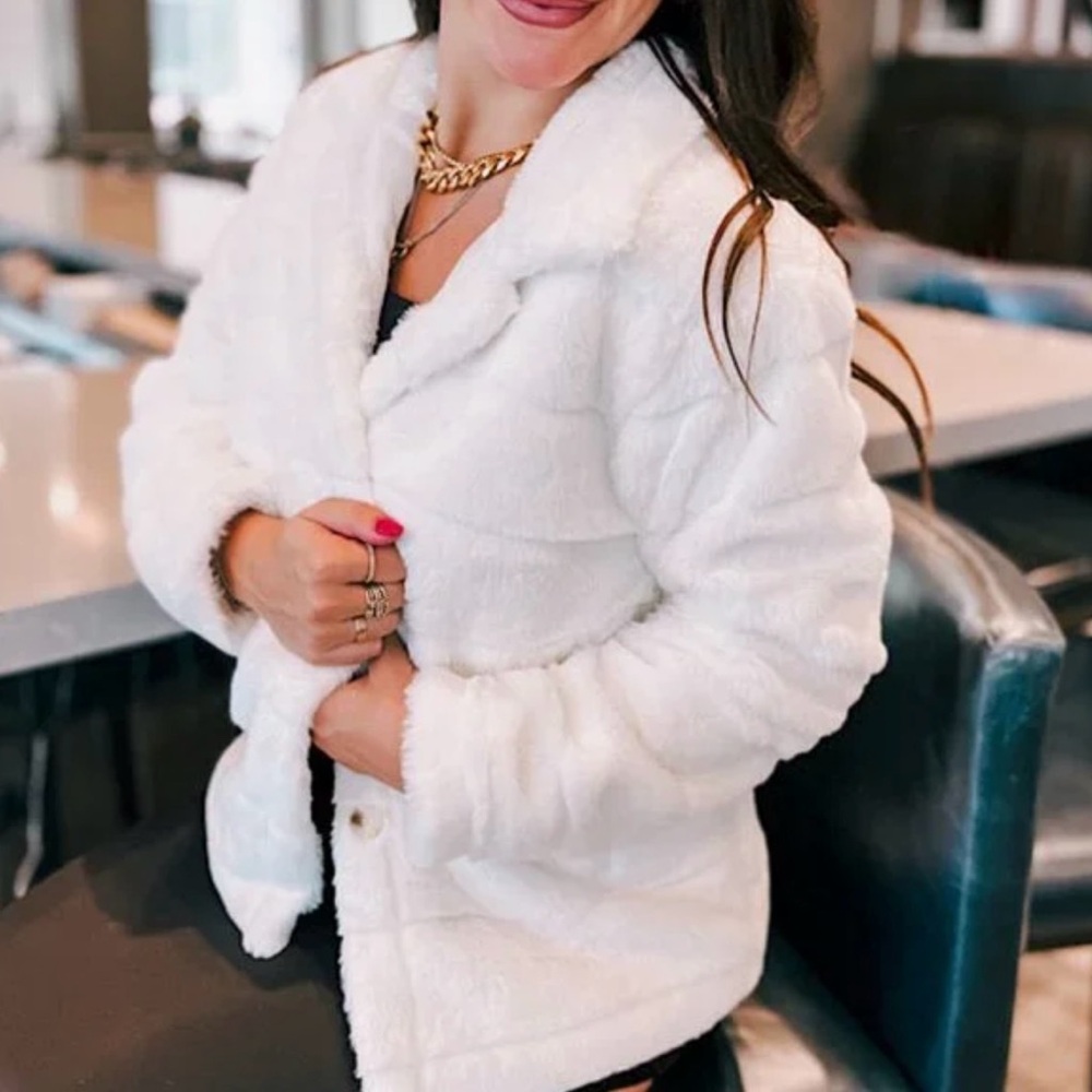 Faux fur coat